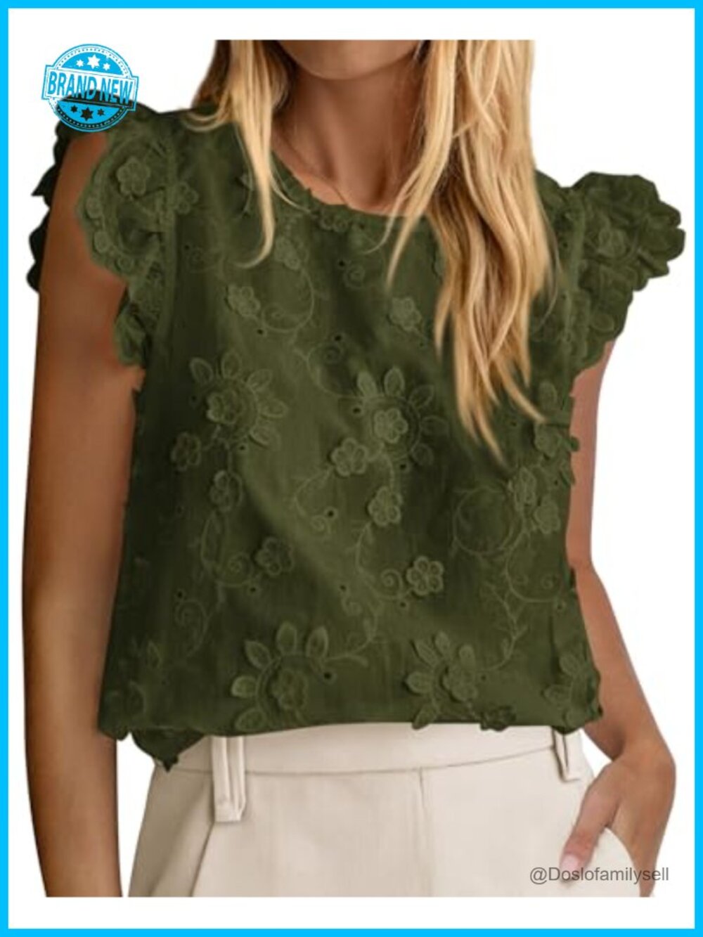Womens Lace Embroidered Eyelet Blouse Cap Sleeve Boho Dressy Top
